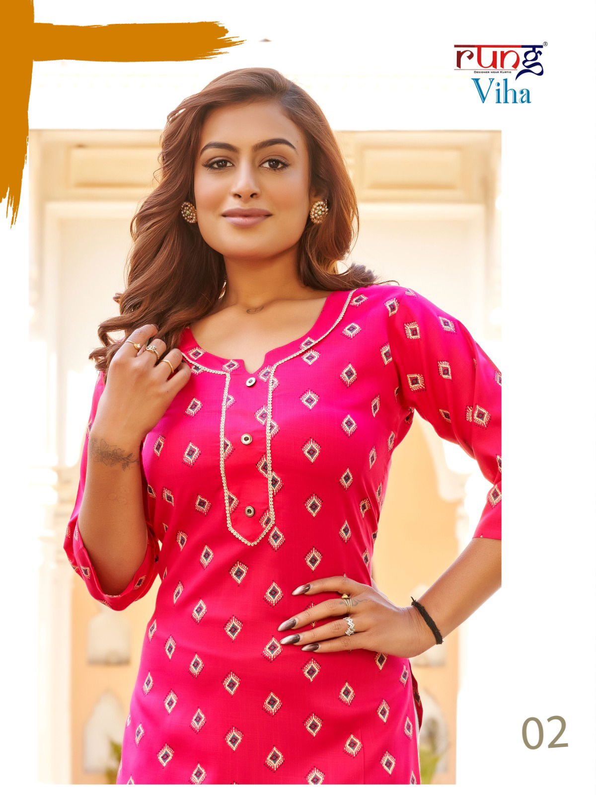 Viha By Rung Casual Printed Kurtis Wholesale Clothing Suppliers In India